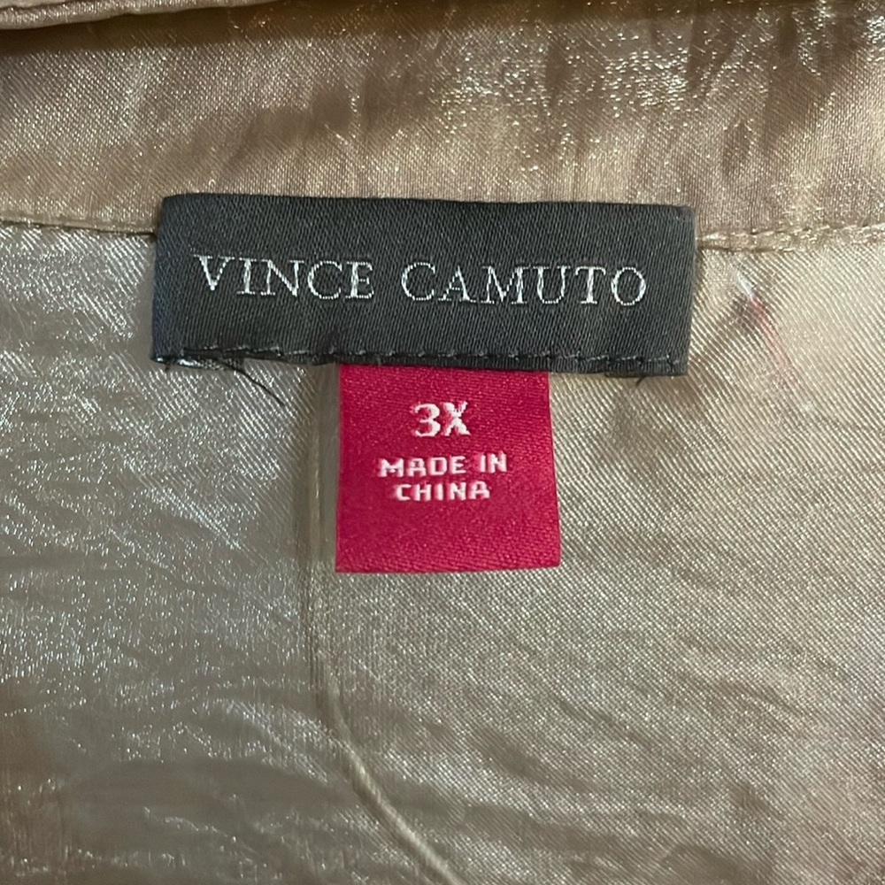 Vince Camuto Gold Organza Shirt - Picture 5 of 10